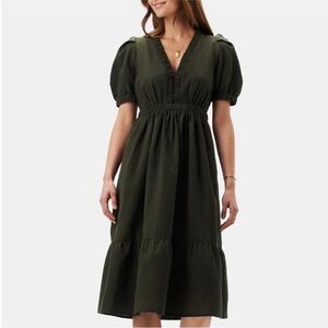 Amour Vert Danielle Dress - Olive green